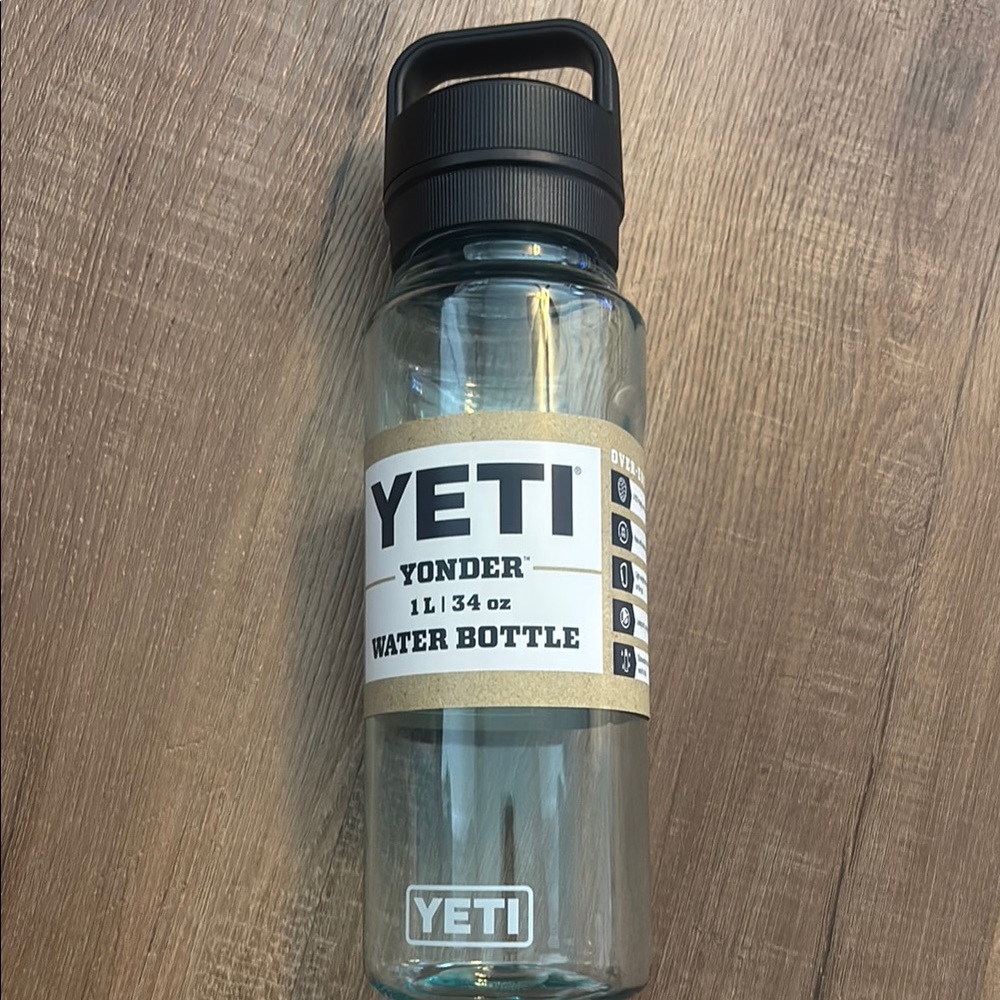 Yeti Black and Clear Water Bottle